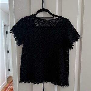 For Love And Lemons Black Lace Blouse